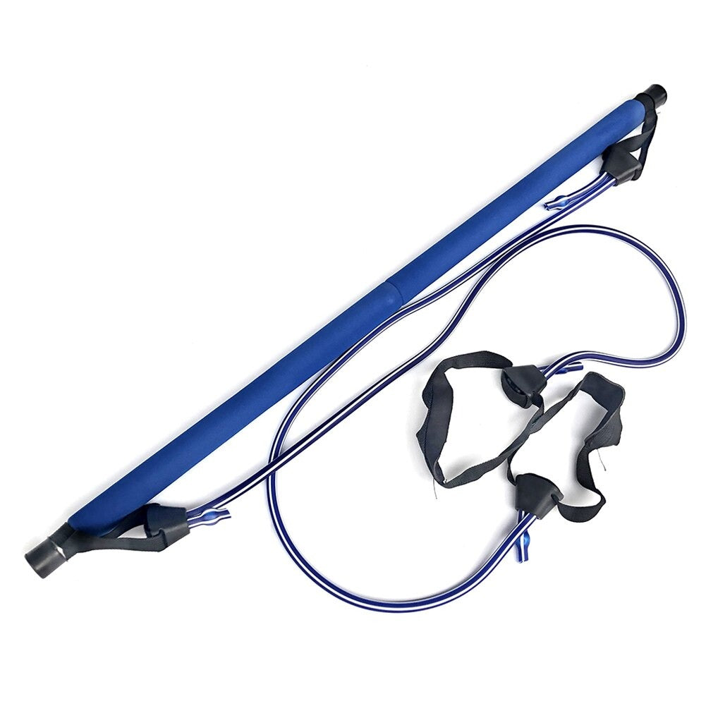 Pilates Squat Resistance Bar with Bands