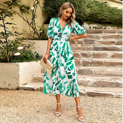 Summer Breeze V-Neck Maxi Dress