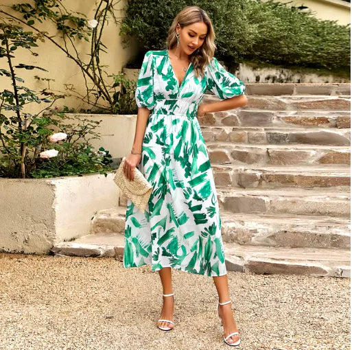 Summer Breeze V-Neck Maxi Dress