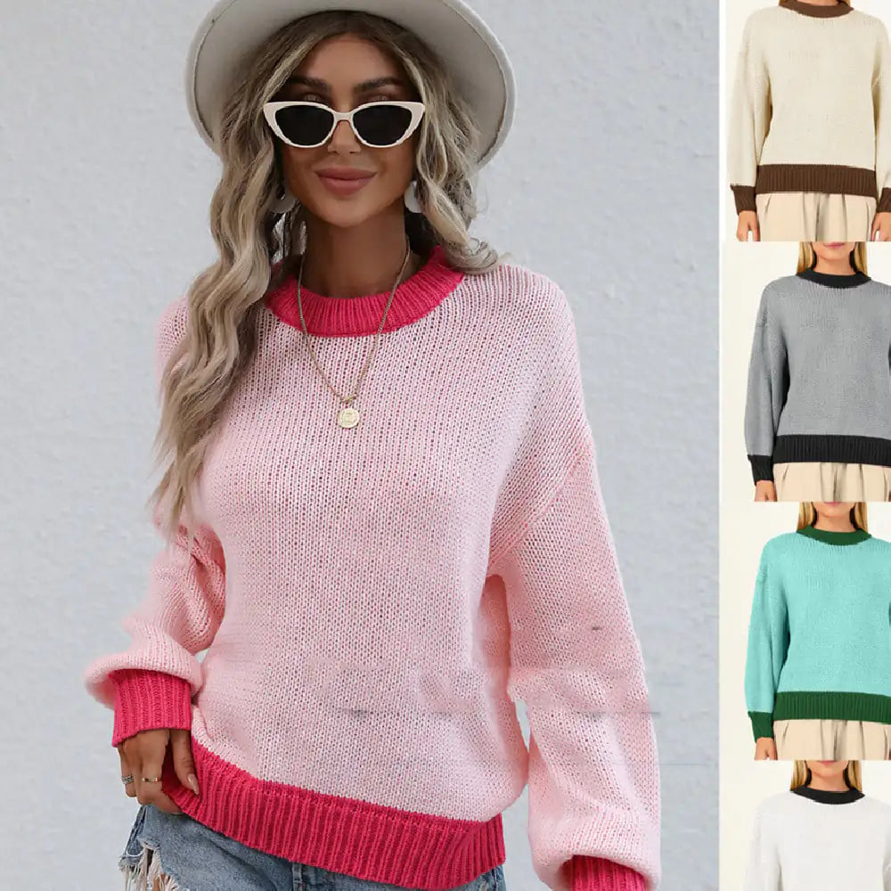 Women's Loose Knitted Pullover Sweater