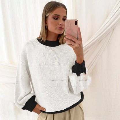 Women's Loose Knitted Pullover Sweater